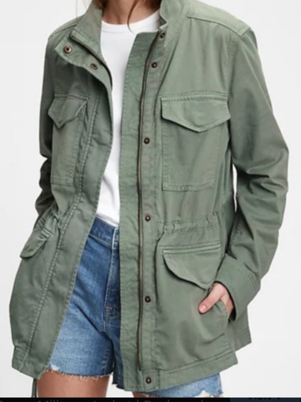 GAP Sage Green Women's Utility Field Jacket Size Medium